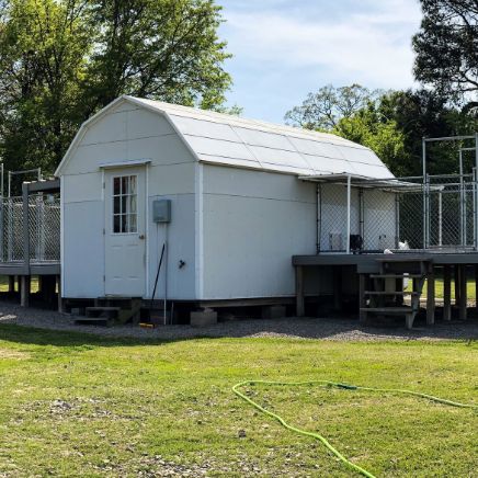 Exterior above ground kennel