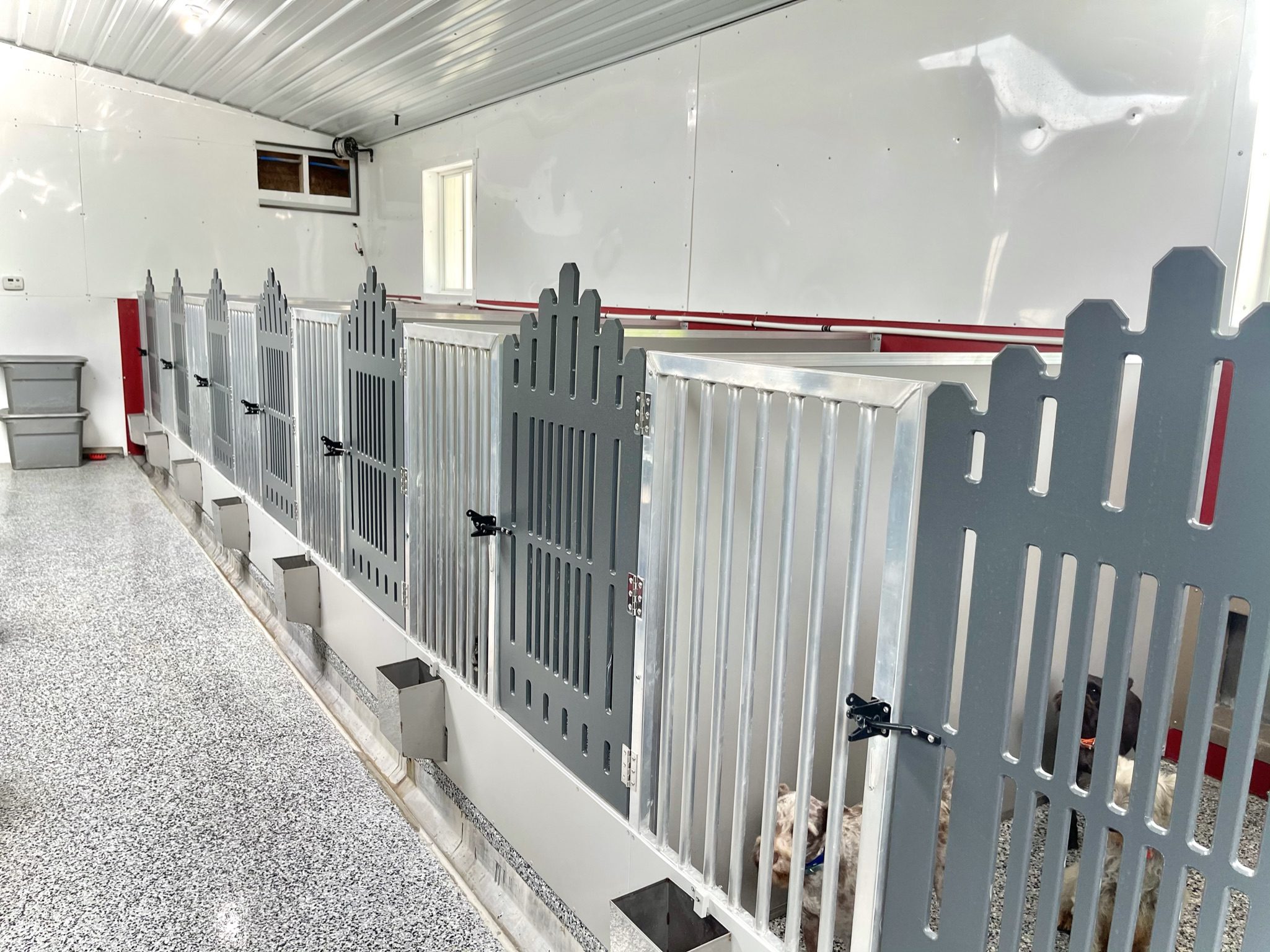 Interior portion of the kennels