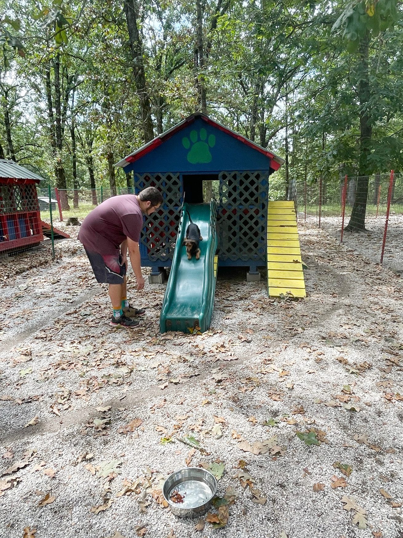 Fun on the slide!