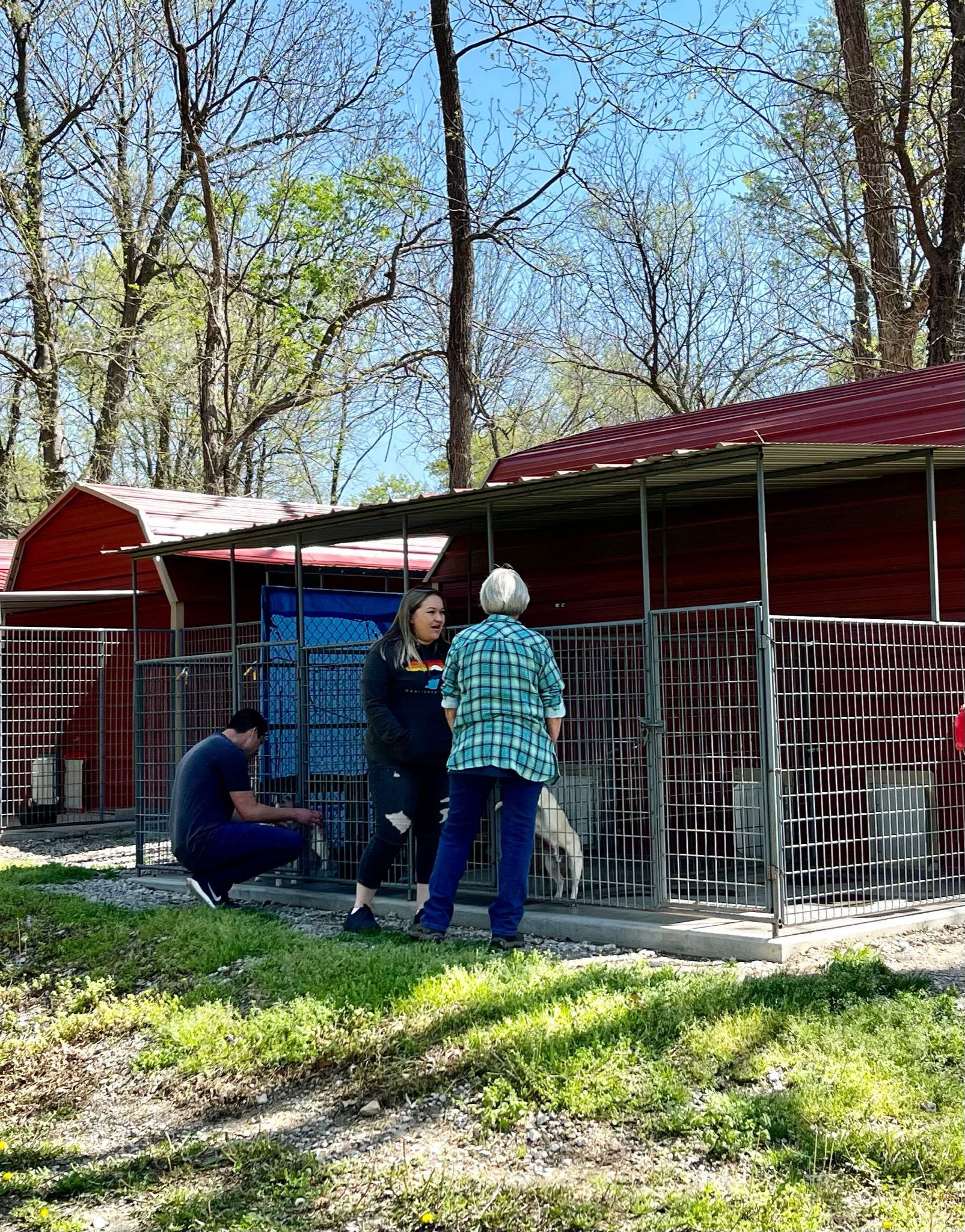 District Manager Jason Mineo and Manager of Breeder Support Roxette inspecting