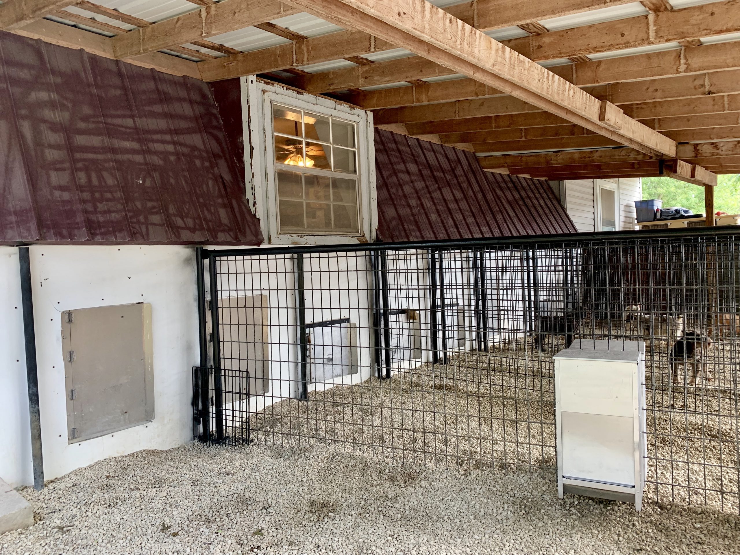 Indoor/outdoor kennels